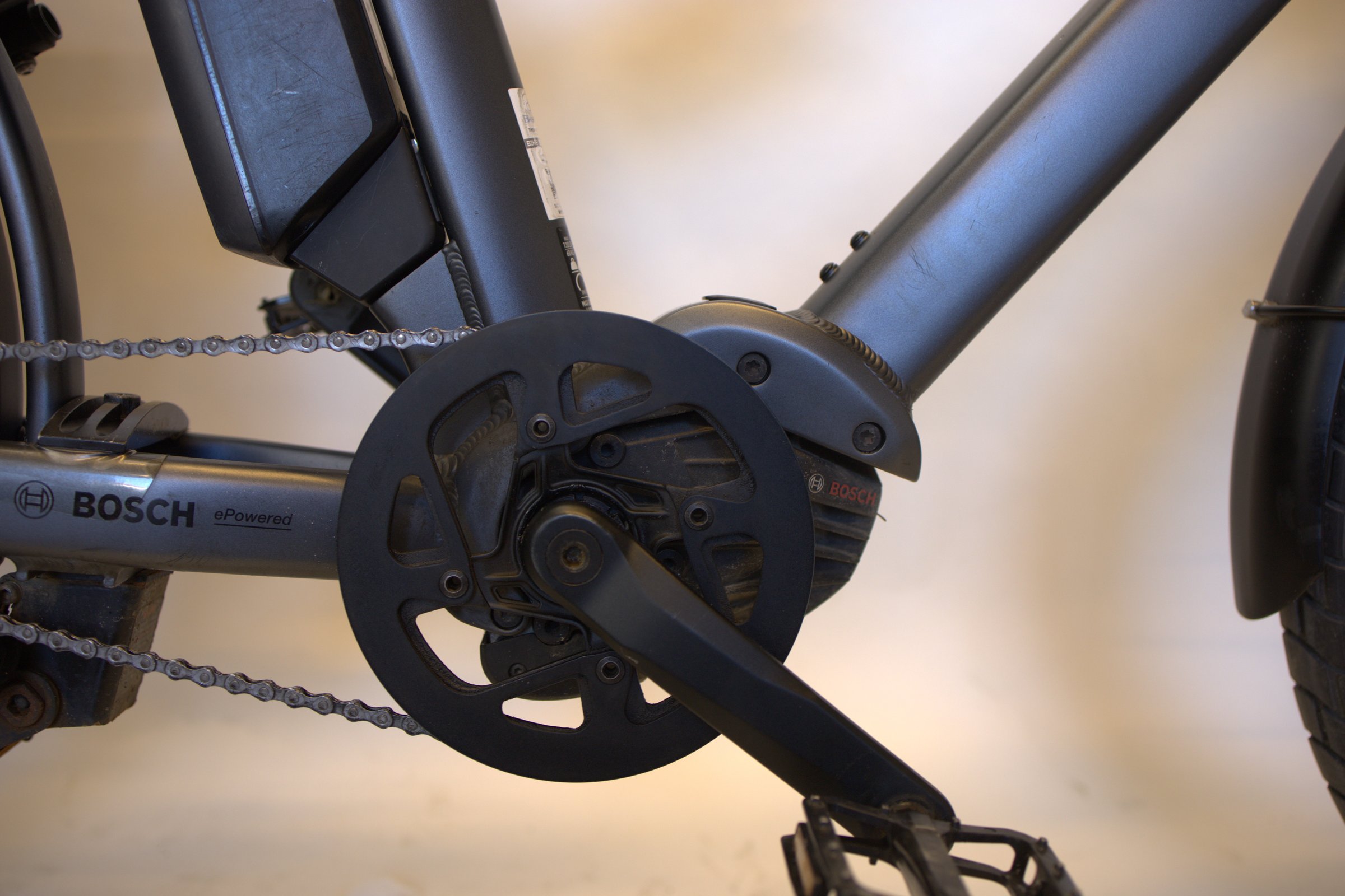 Benno Boost 10D CX500 med  frontbærer, fothvilere og foldelås