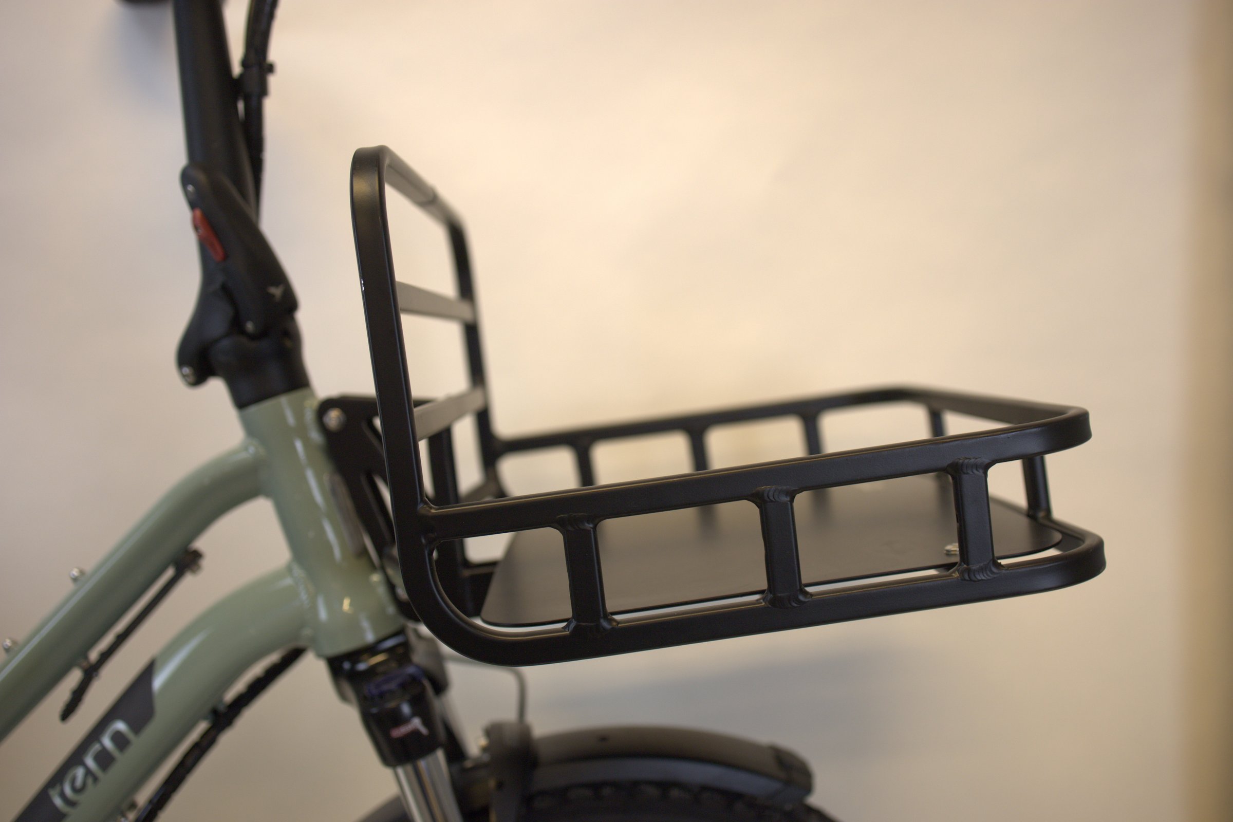 Tern HSD P9 performance med vinterdekk, frontbærer og sittepute