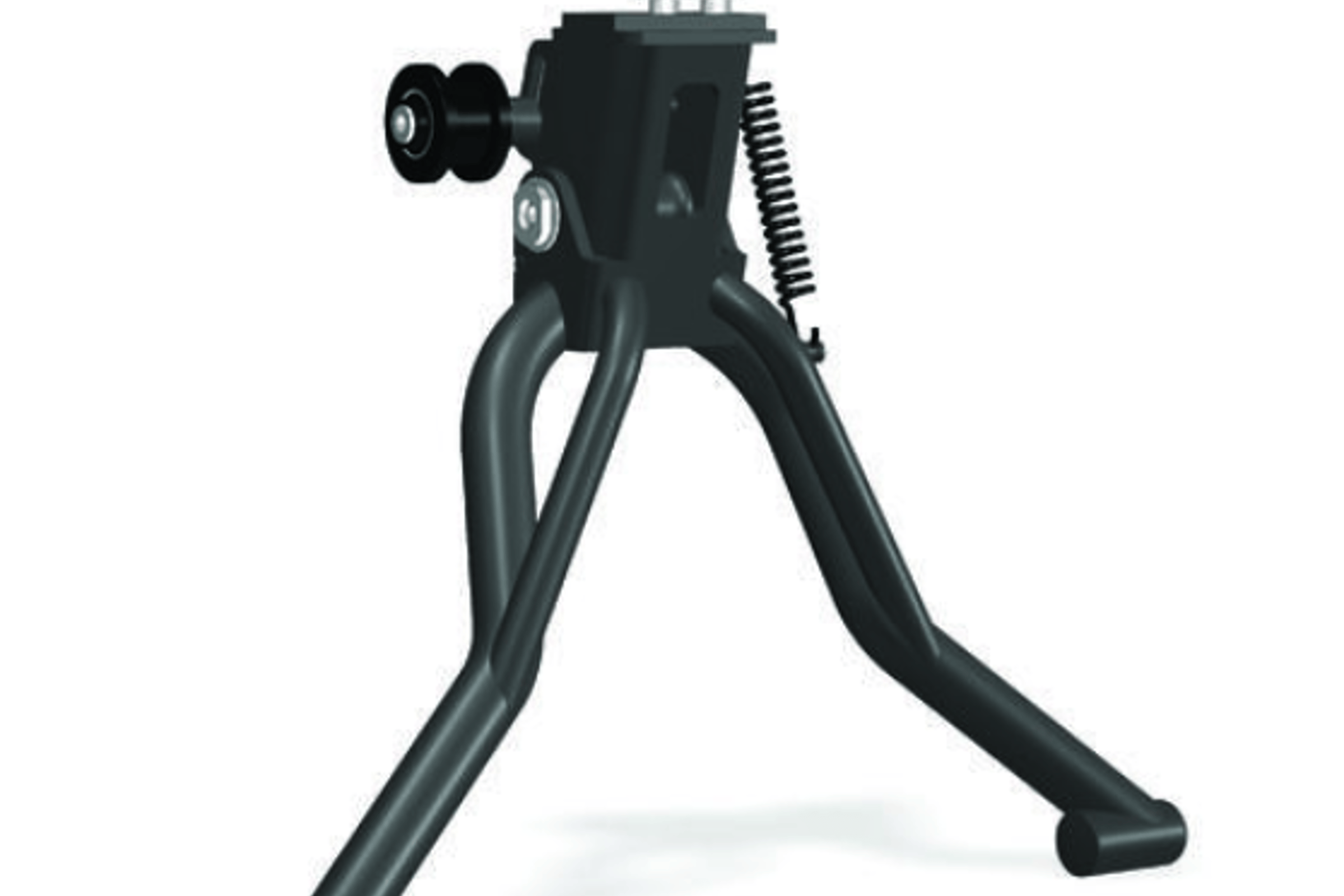 Svart Benno Boost Dual Kickstand stående fra siden.