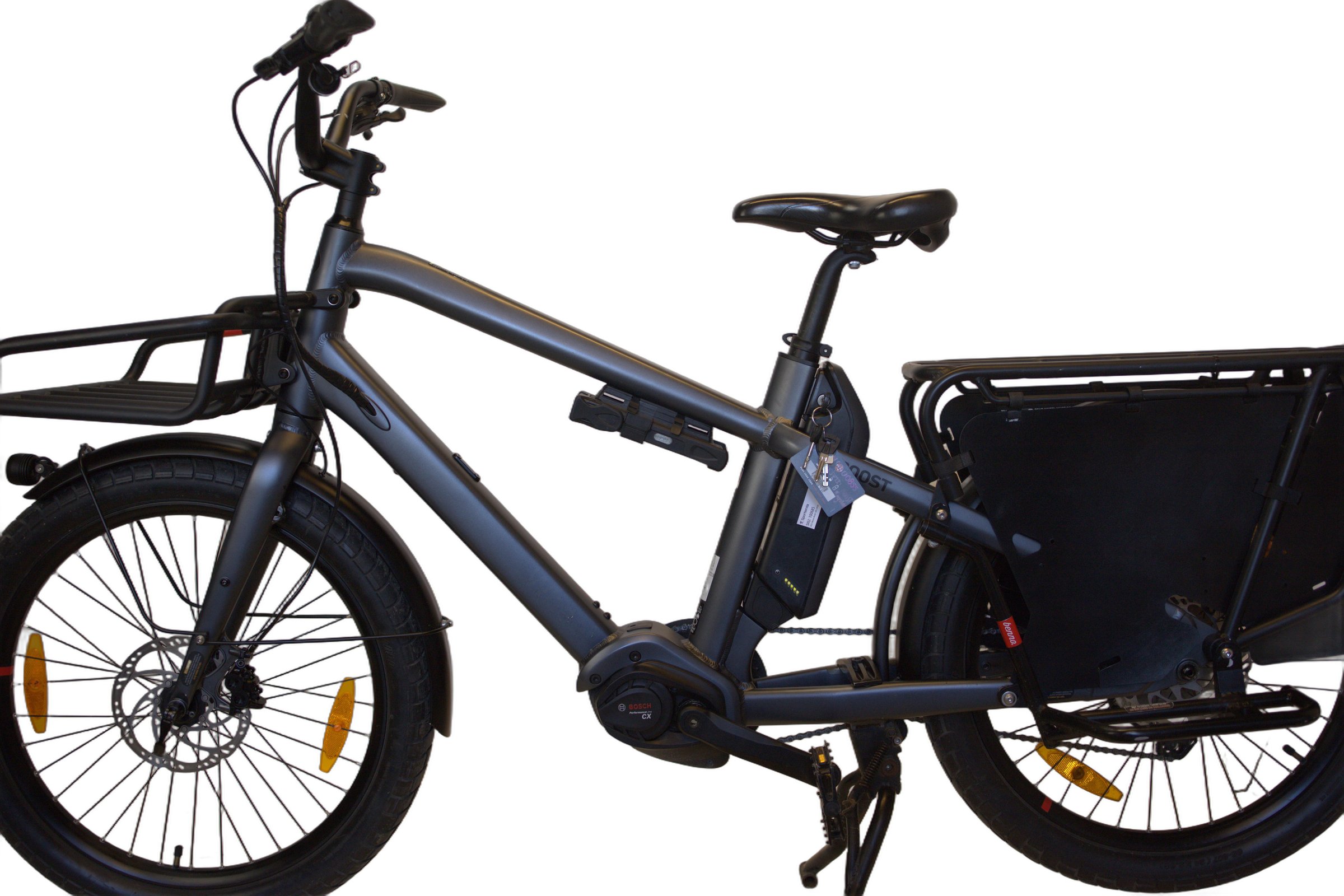 Benno Boost 10D CX500 med  frontbærer, fothvilere og foldelås