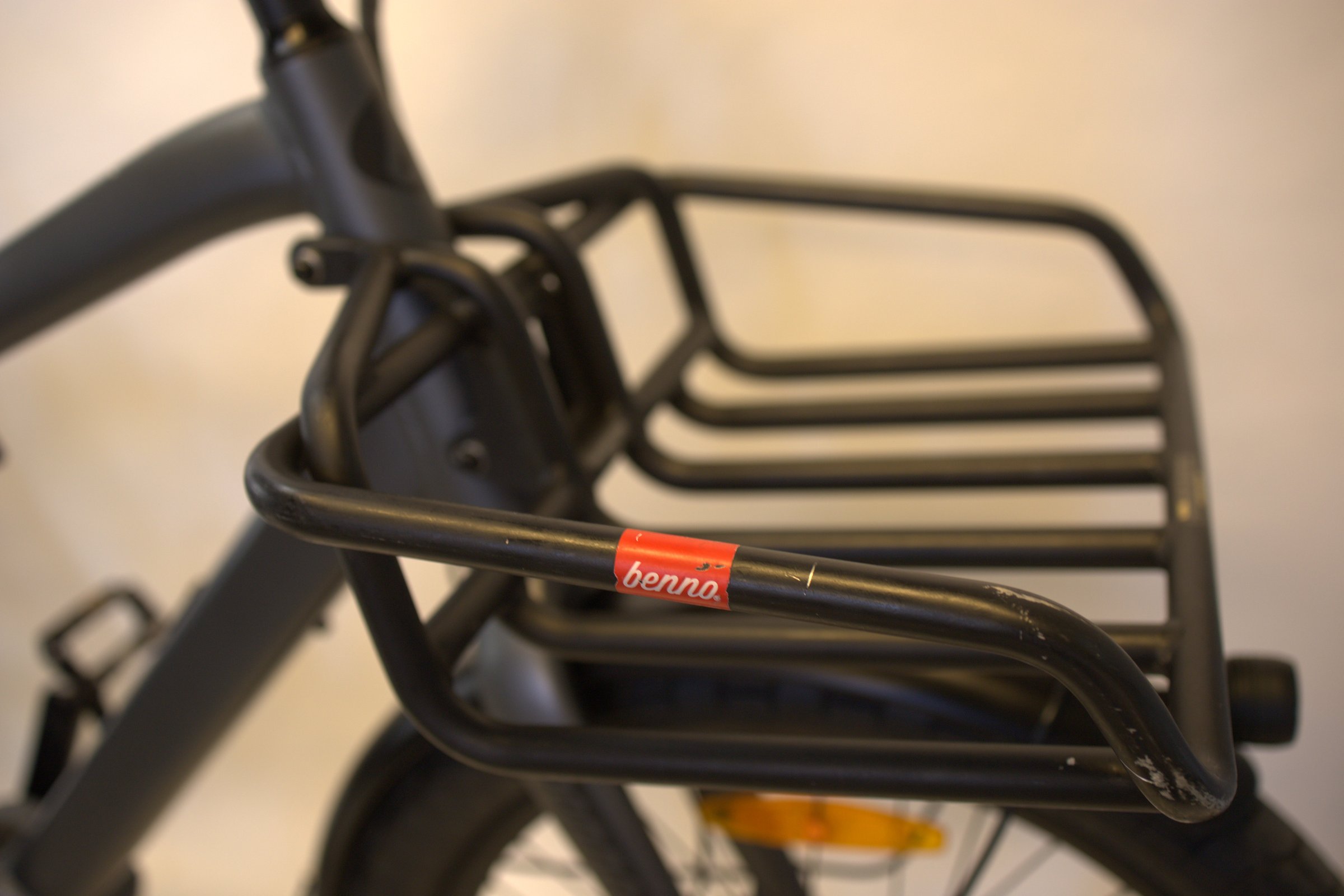 Benno Boost 10D CX500 med  frontbærer, fothvilere, dobbeltstøtte og foldelås