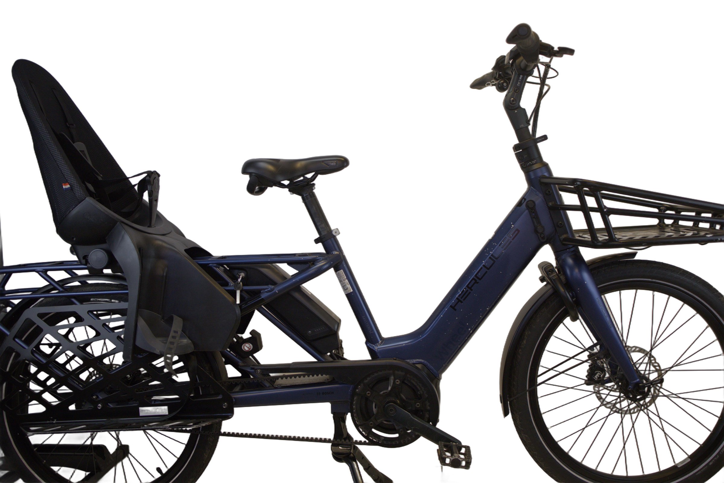 HERCULES ROB FAMILY (457 km) med barnesete, vinterdekk, kurv og fothviler