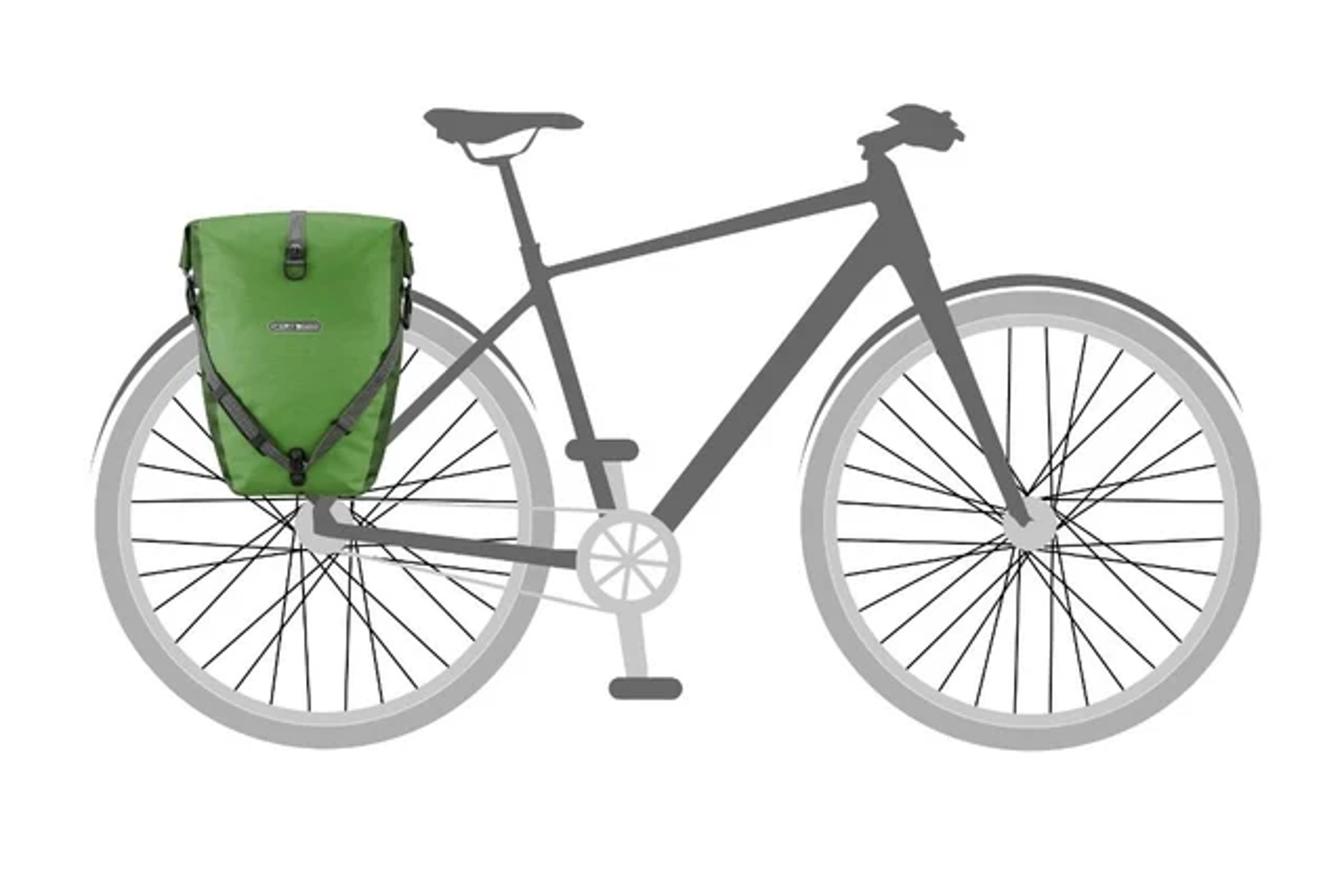 Ortlieb Back-Roller Plus Sidevesker (Grønn)