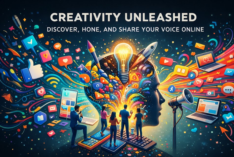Creativity Unleashed: Discover, Hone, and Share Your Voice Online