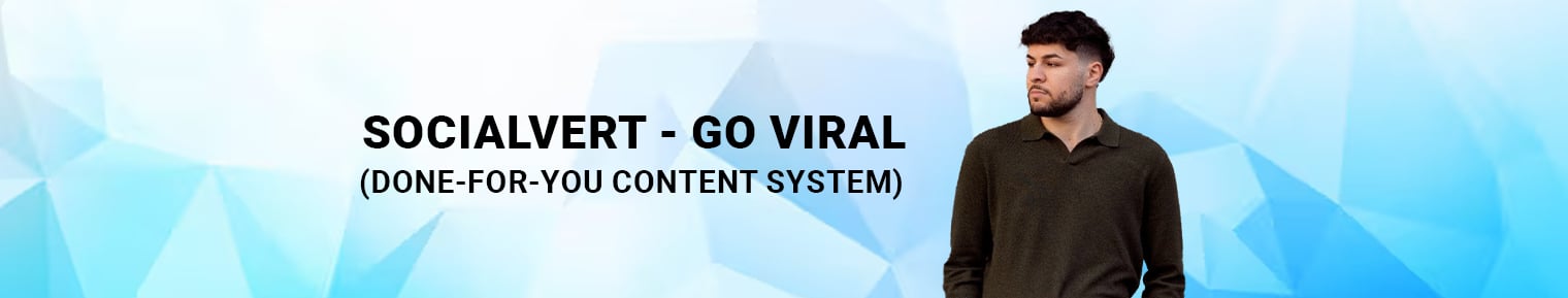 Socialvert — Go Viral (Done-For-You Content System) banner