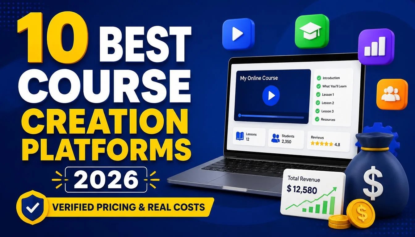 10 Best Course Creation Platforms 2026 Verified Pricing & Real Costs