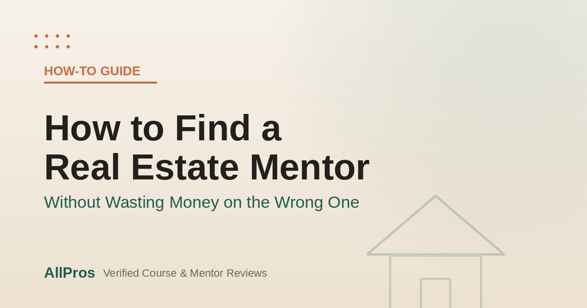 How to Find a Real Estate Mentor