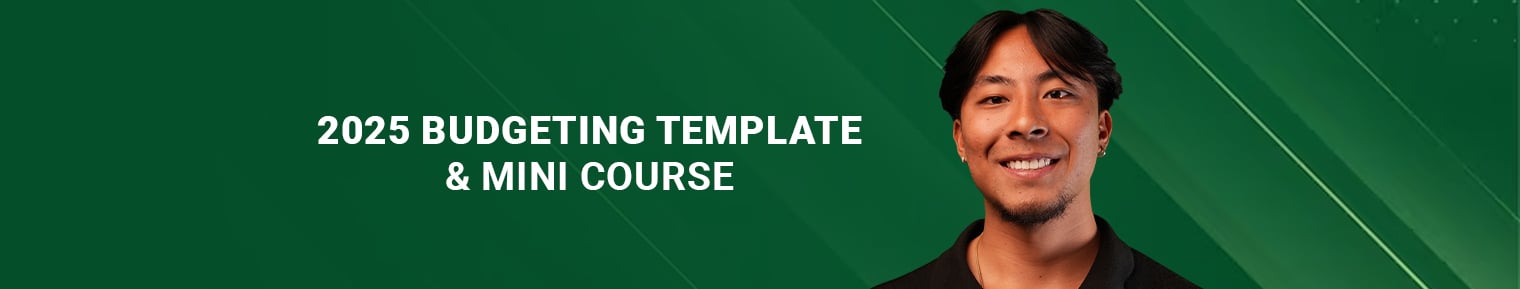 2025 Budgeting Template & Mini Course banner
