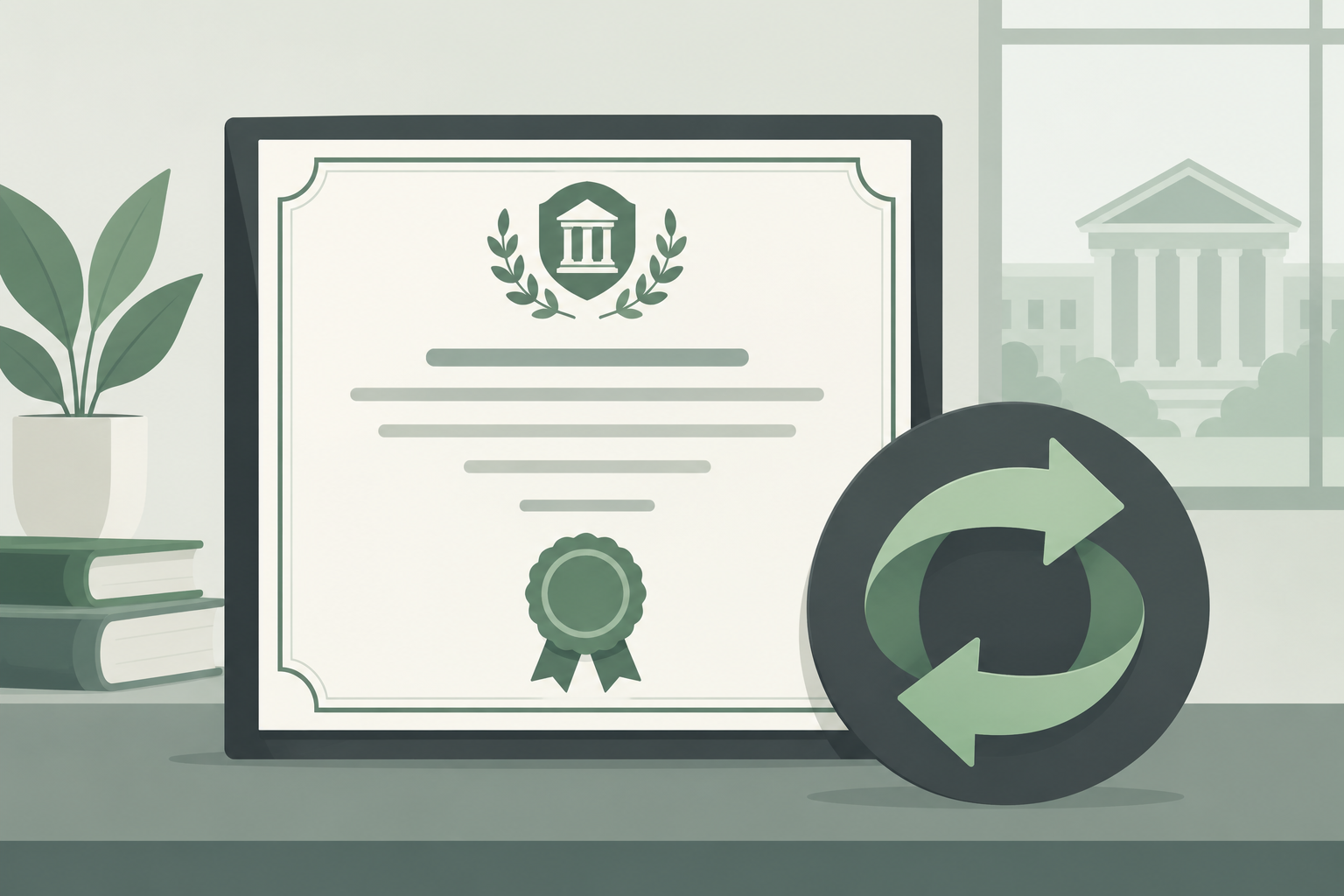 "Illustration representing edX's certificate program alongside its parent company's 2024 financial restructuring"