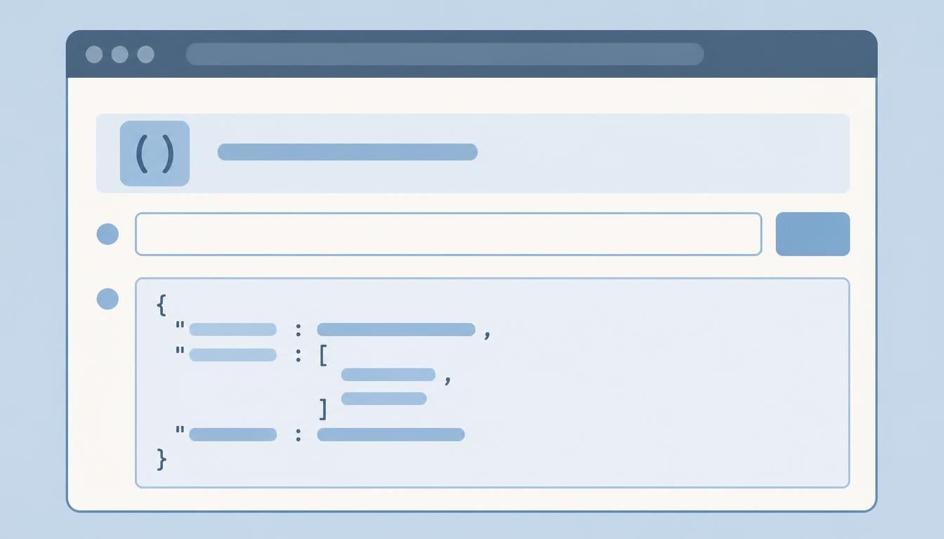 Illustration of testing an MCP server tool in a browser-based inspector before connecting it to Claude