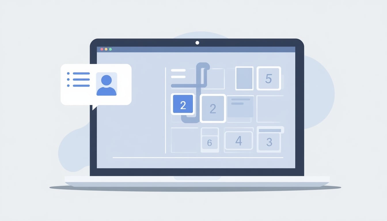 Illustration of using AI to plan an Instagram carousel slide by slide before designing it