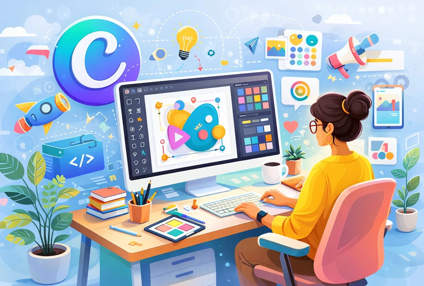 Standout Social Media Graphics in Canva: 200 Templates Incl. banner