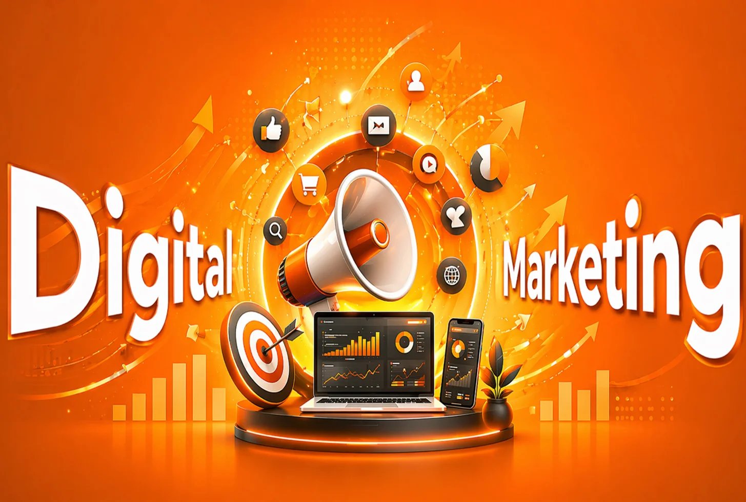 Social Media Marketing & AI: 10+ Digital Marketing Courses banner