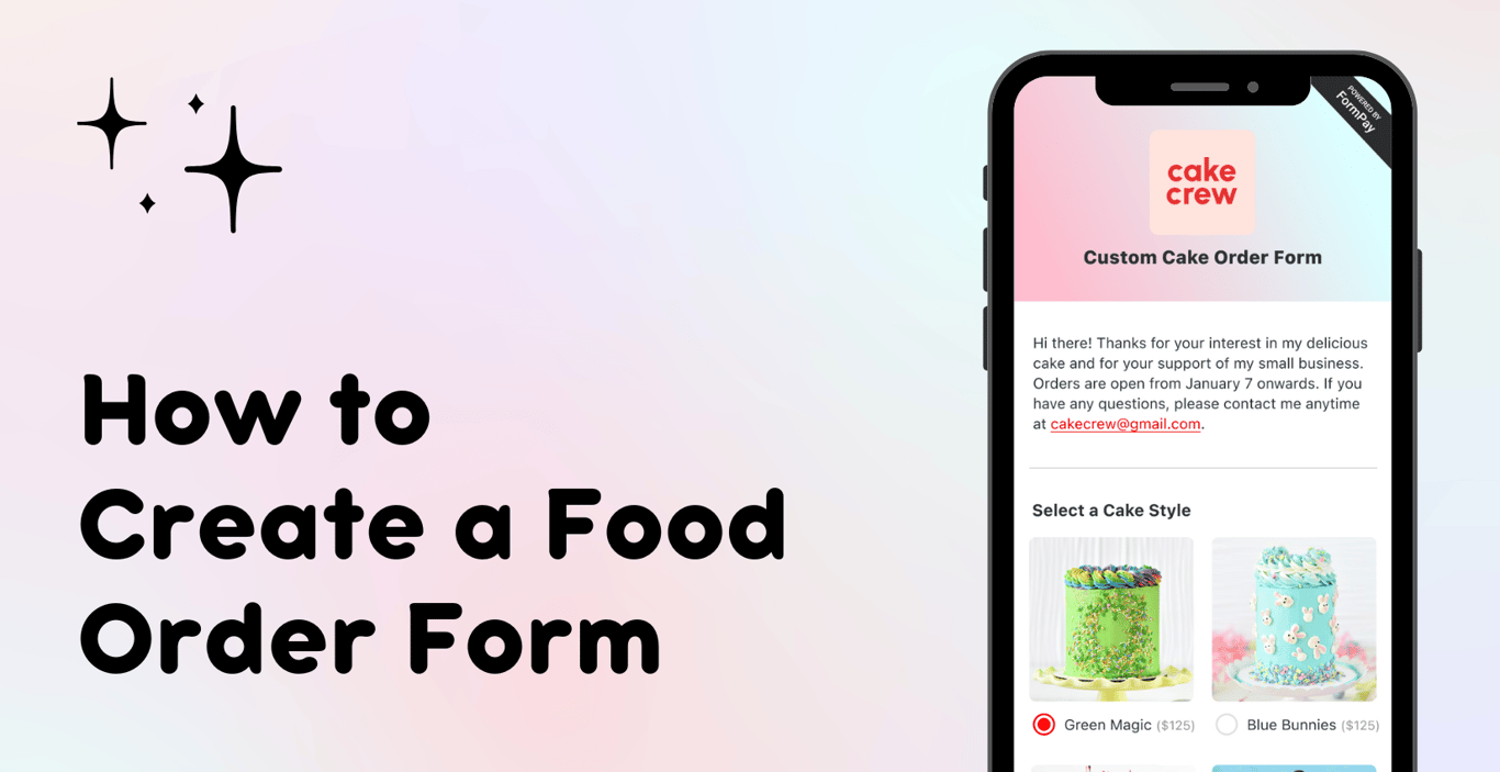 Cover image for How to Create Online Order Form Templates For Selling Food