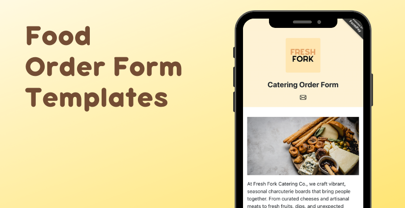 Cover image for Food Order Form Templates