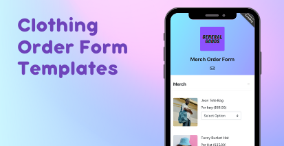 Cover image for Clothing Order Form Templates