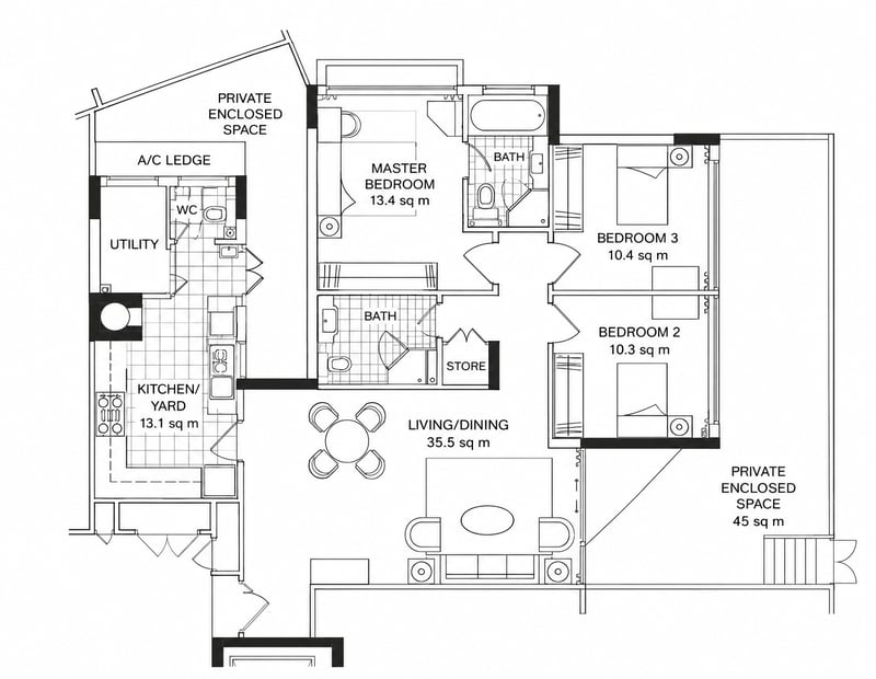 Moonstone View – floor plan