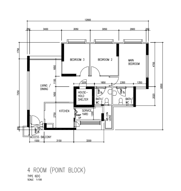 613C Punggol Drive – floor plan