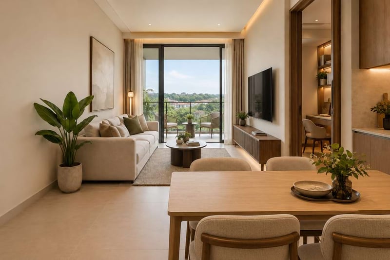 Lentor Hills Residences – Living Room 1