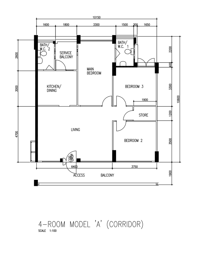151 Jalan Teck Whye – floor plan