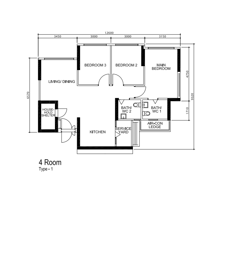 402A Fernvale Lane – floor plan