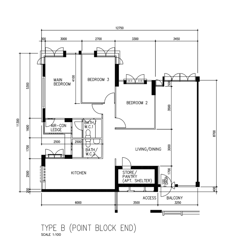 604 Jurong West Street 62 – floor plan
