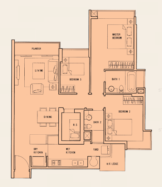 The Quartz – floor plan