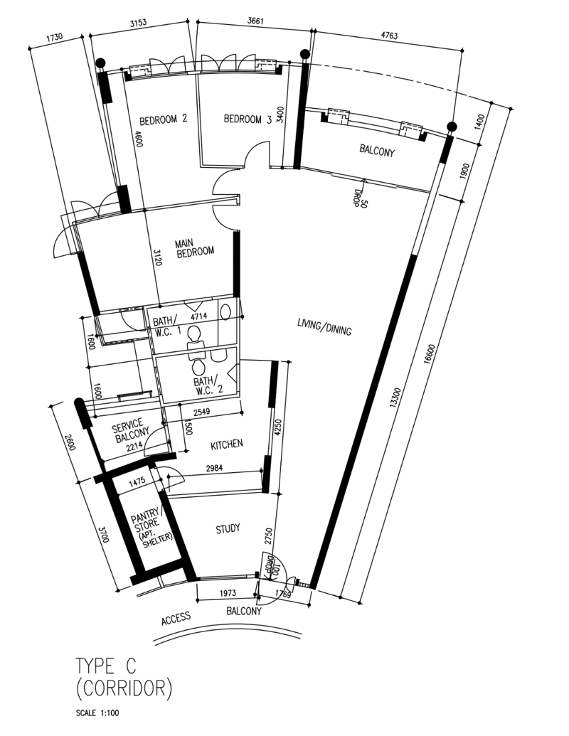 468A Admiralty Drive – floor plan