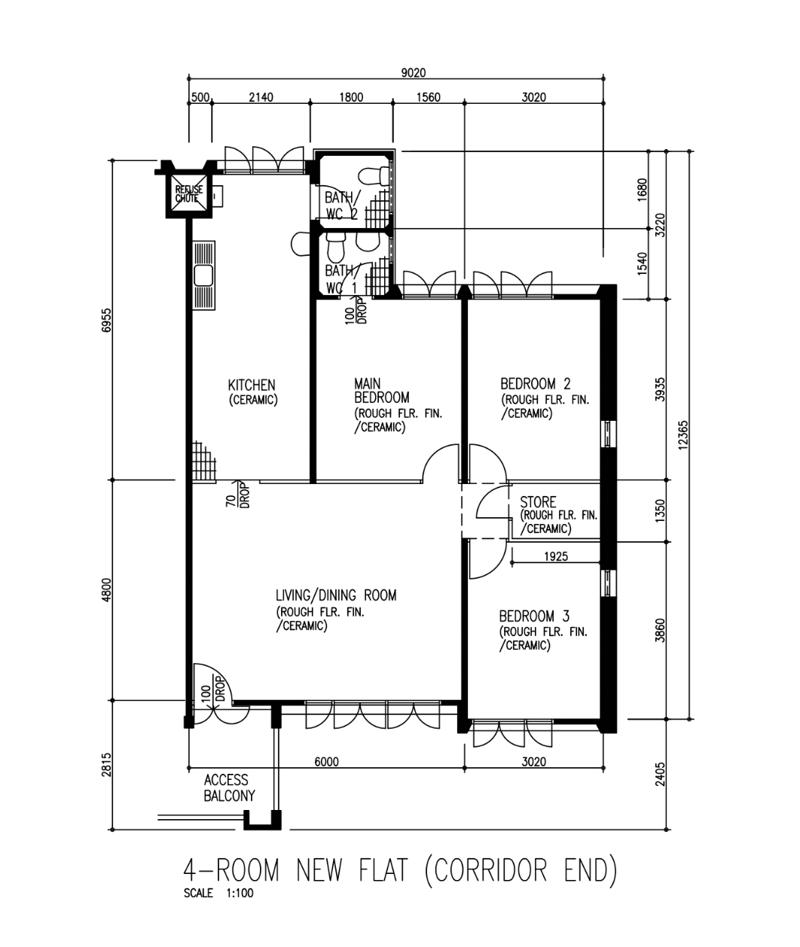 321 Bukit Batok Street 33 – floor plan