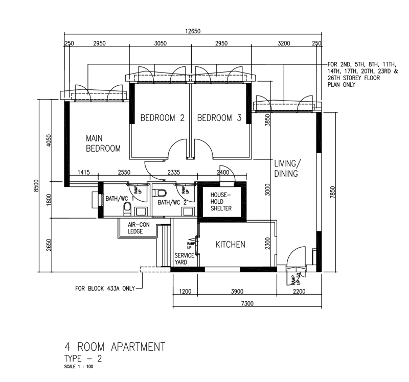433A Sengkang West Way – floor plan