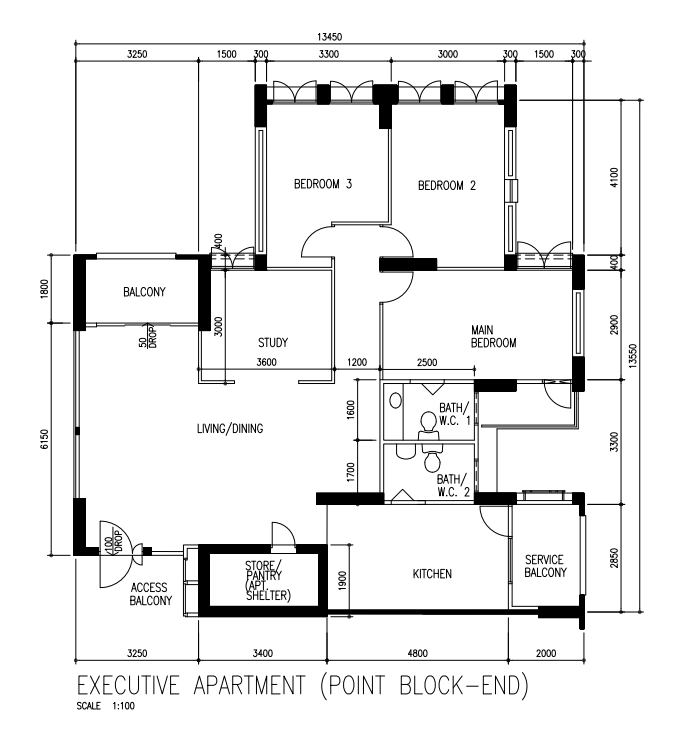 967 Hougang Avenue 9 – floor plan