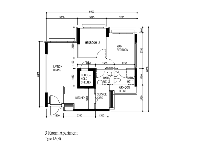 256D Sumang Walk – floor plan