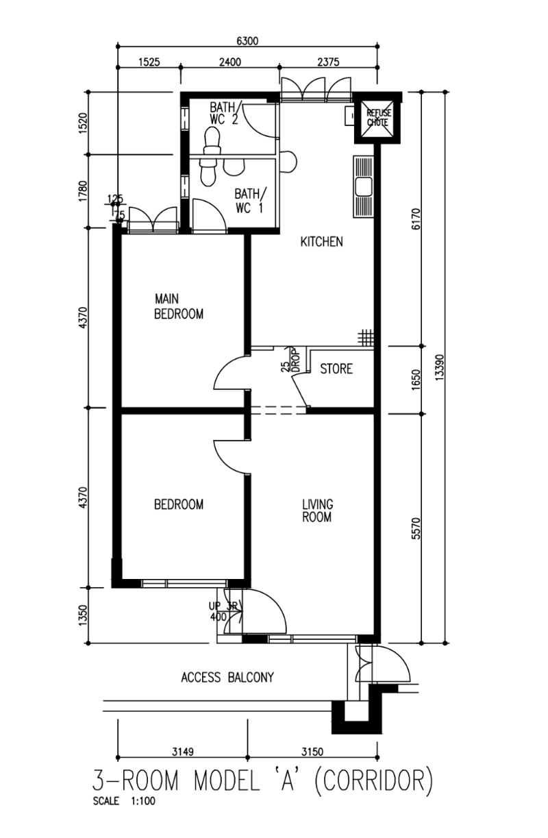 106 Teck Whye Lane – floor plan