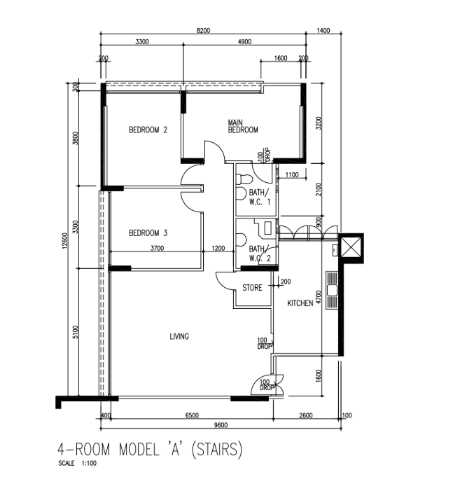 415 Eunos Road 5 – floor plan