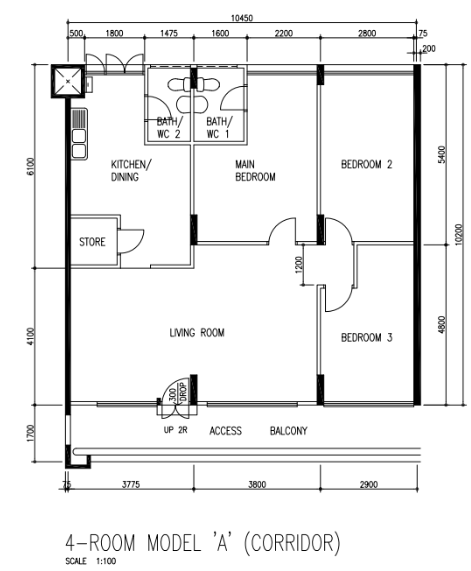 332 Yishun Ring Road – floor plan