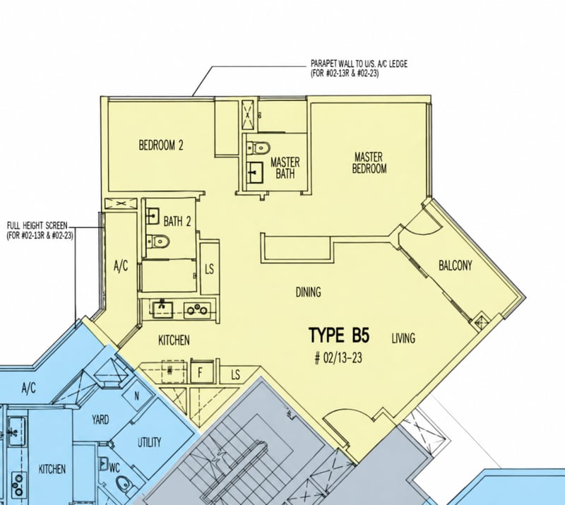 Eight Courtyards – floor plan