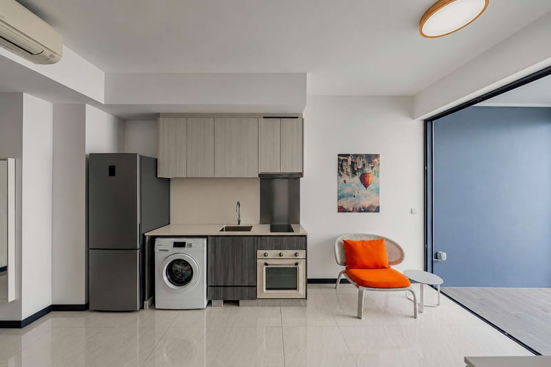 Gem Residences – Living Kitchen_1A