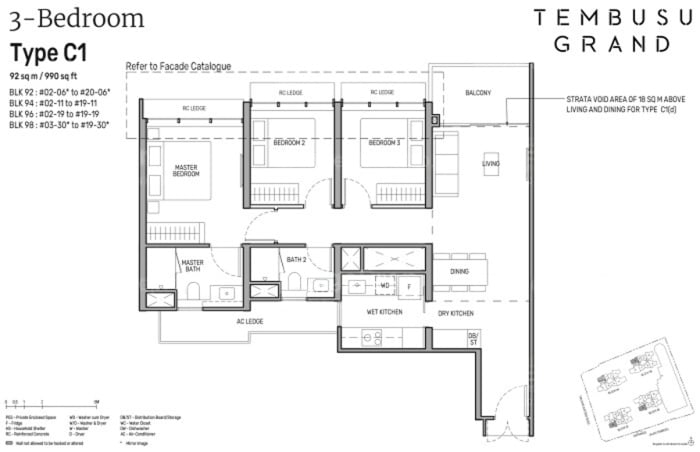 Tembusu Grand – floor plan