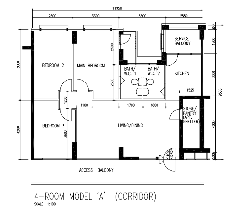 335 Sembawang Close – floor plan