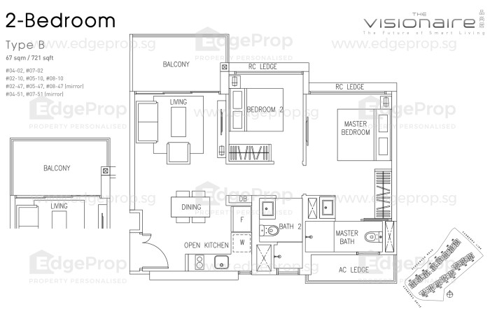 The Visionaire – floor plan