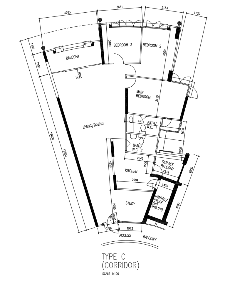 468B Admiralty Drive – floor plan