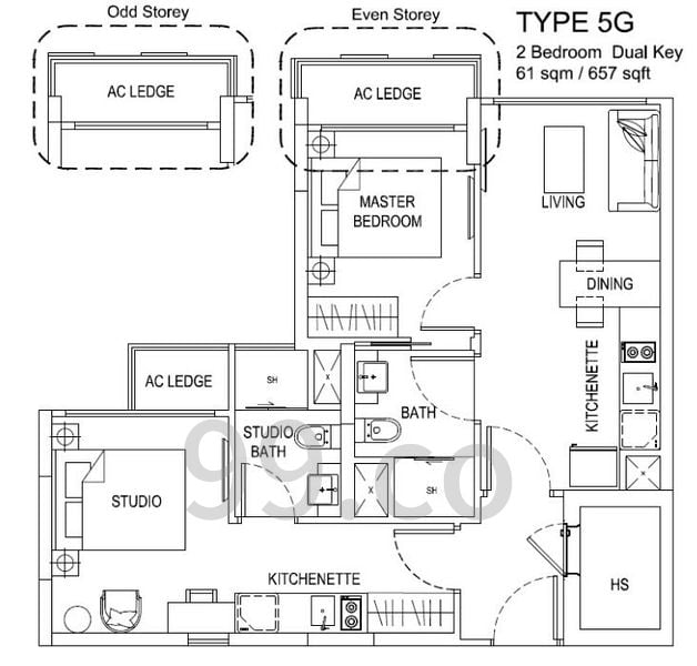 The Hillford – floor plan