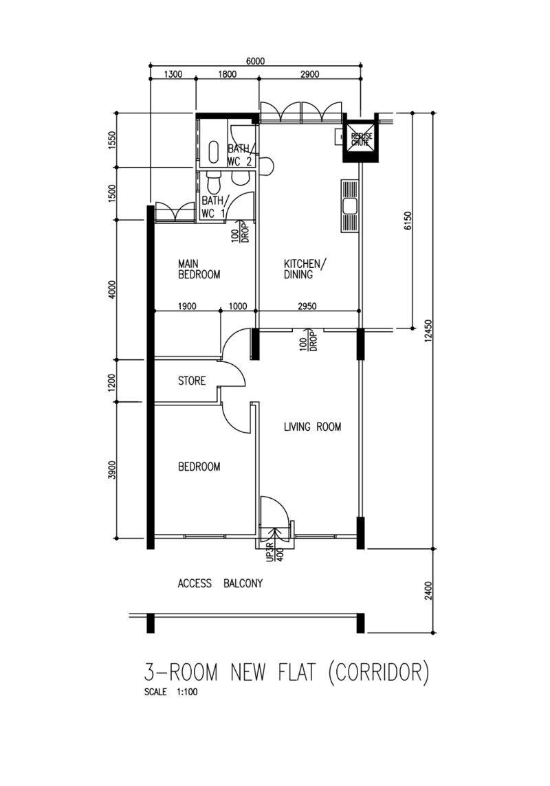 235 Ang Mo Kio Avenue 3 – floor plan