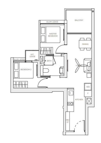The Woodleigh Residences – floor plan