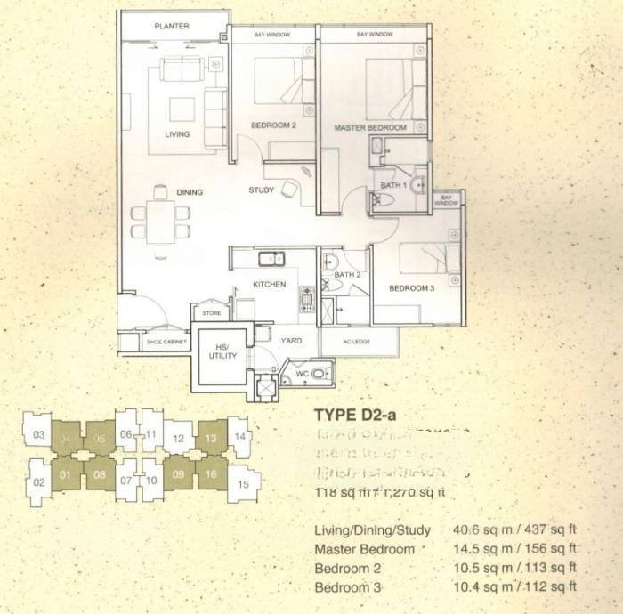The Sensoria – floor plan