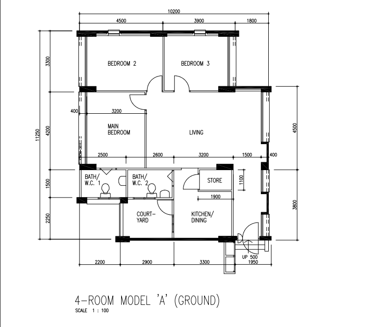266 Toh Guan Road – floor plan