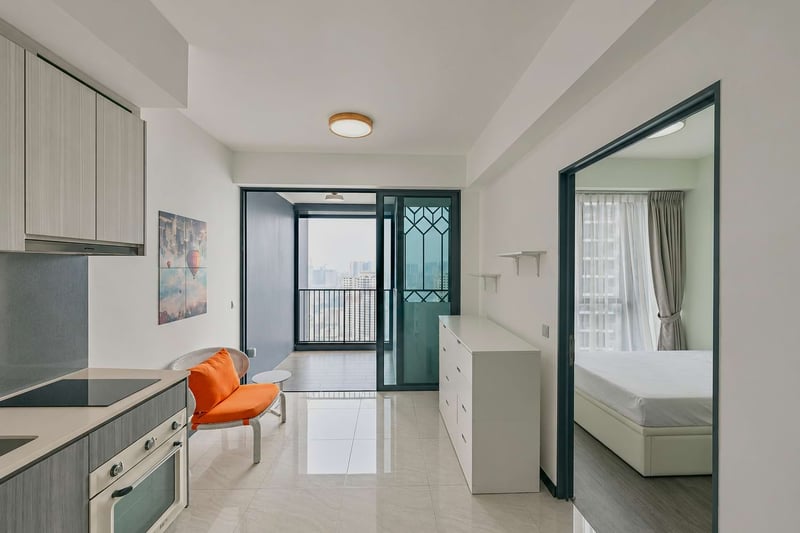 Gem Residences – Living Kitchen_1E
