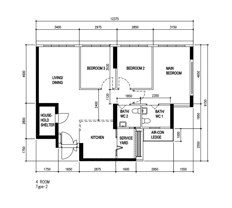 621B Tampines Street 61 – floor plan