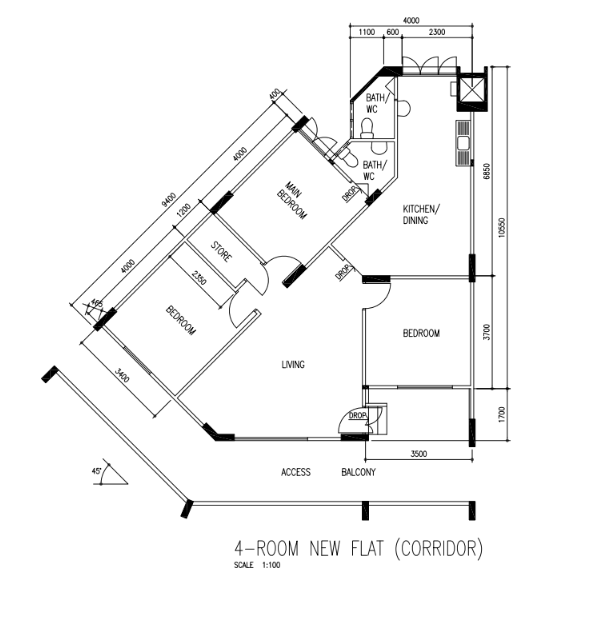709 Bedok Reservoir Road – floor plan