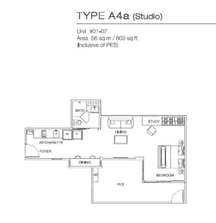 The Cristallo – floor plan